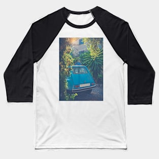 Vintage Car Outside A French Chateau Baseball T-Shirt